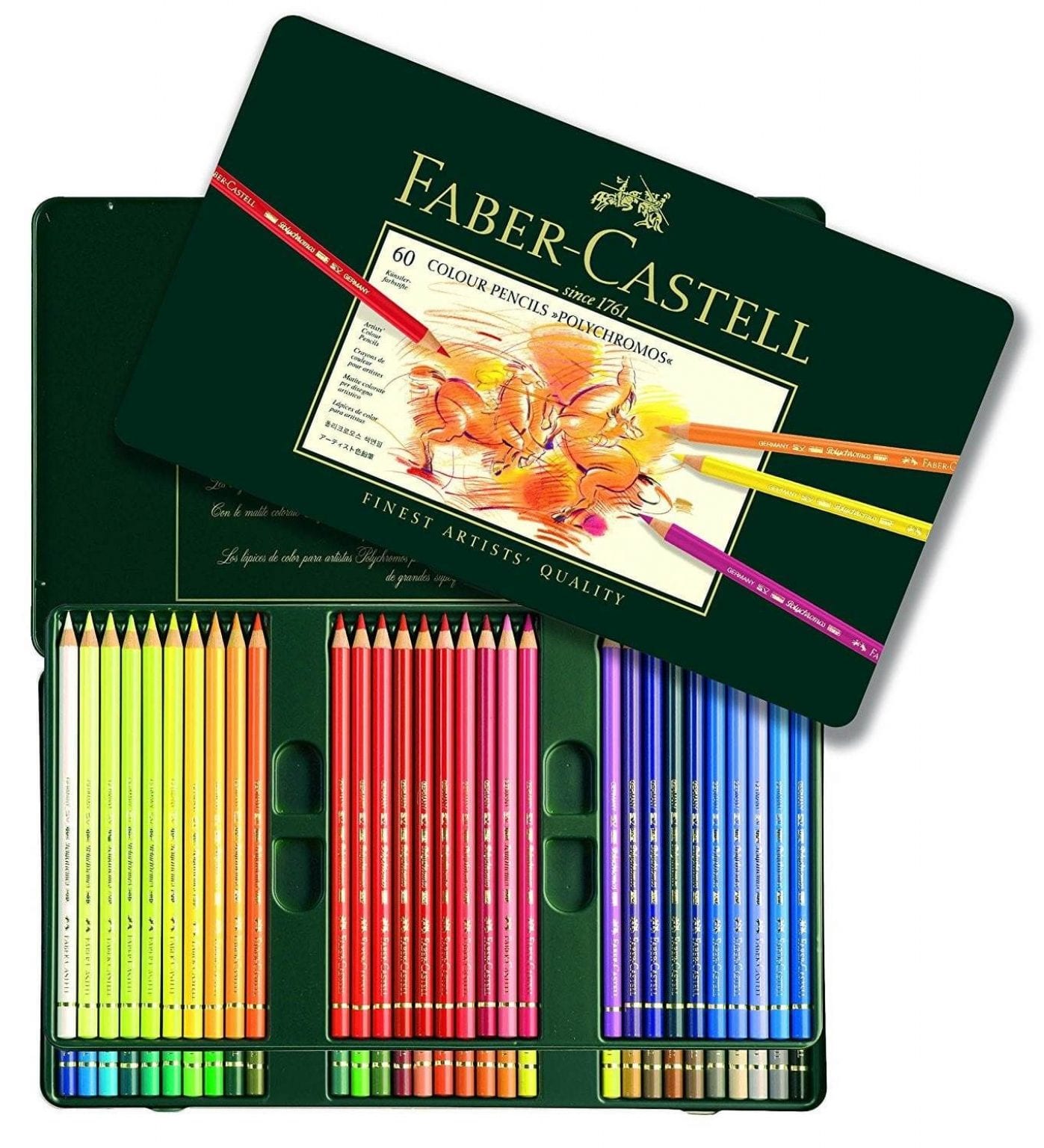 Crayon De Couleur Polychromos Colour Pencil Boite Metal Faber Castell