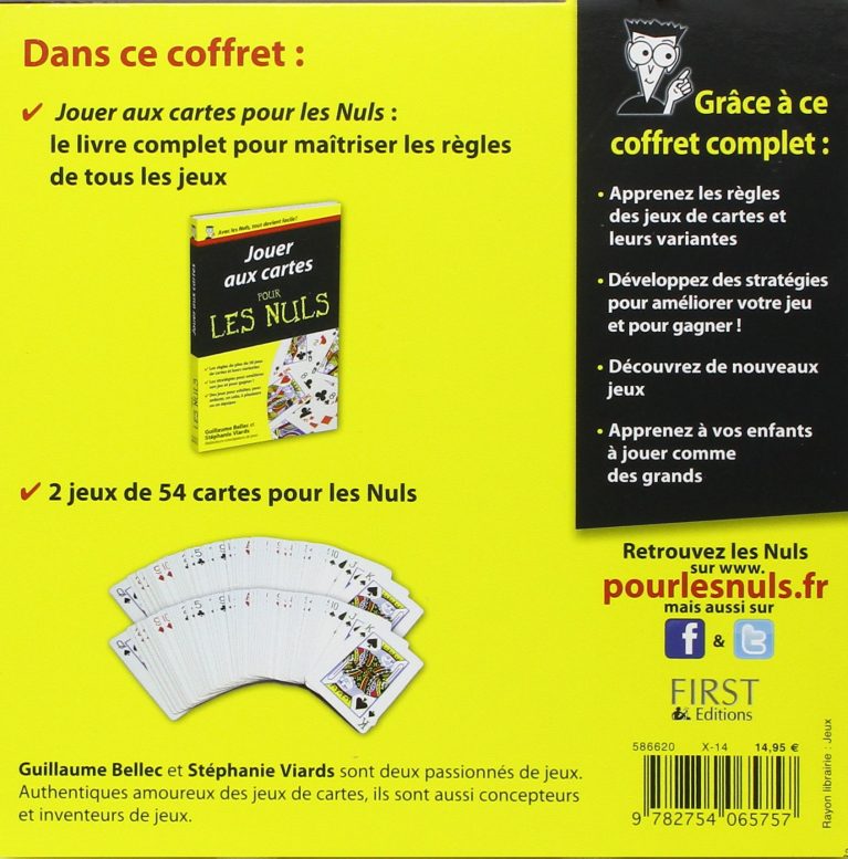 LE COFFRET JEUX DE CARTES POUR LES NULS - LPMarocaine
