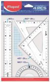 Kit de traçage 20cm 4 pcs geometric en sachet