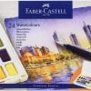 Faber Castell – Watercolours in pans 24ct set – Aquarelle Godets