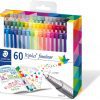 Staedtler Triplus Fineliner Étui de 60 couleurs lumineuses assorties, 334 C60