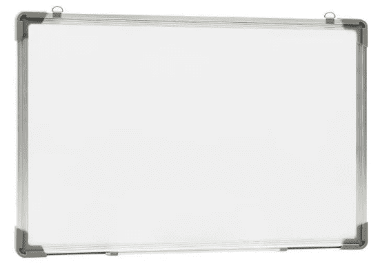 Tableau Blanc Magnétique 240x120cm Effaçable à Sec avec Cadre Slim