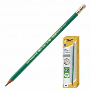 Crayon à papier - HB - BIC ECOlutions 655 + gomme