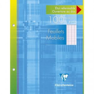 100 Fiches Bristol Petits Carreaux Non Perforées 10X15Cm 10202E