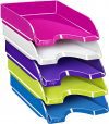 Lot de 5 Corbeille à courrier Couleurs Gloss CEP