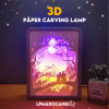 3D Paper Carving Lamp Light Box - Lampe à découper en papier 3D
