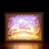 3D Paper Carving Lamp Light Box - Lampe à découper en papier 3D – Image 7