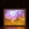 3D Paper Carving Lamp Light Box - Lampe à découper en papier 3D – Image 8