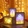 3D Paper Carving Lamp Light Box - Lampe à découper en papier 3D – Image 4